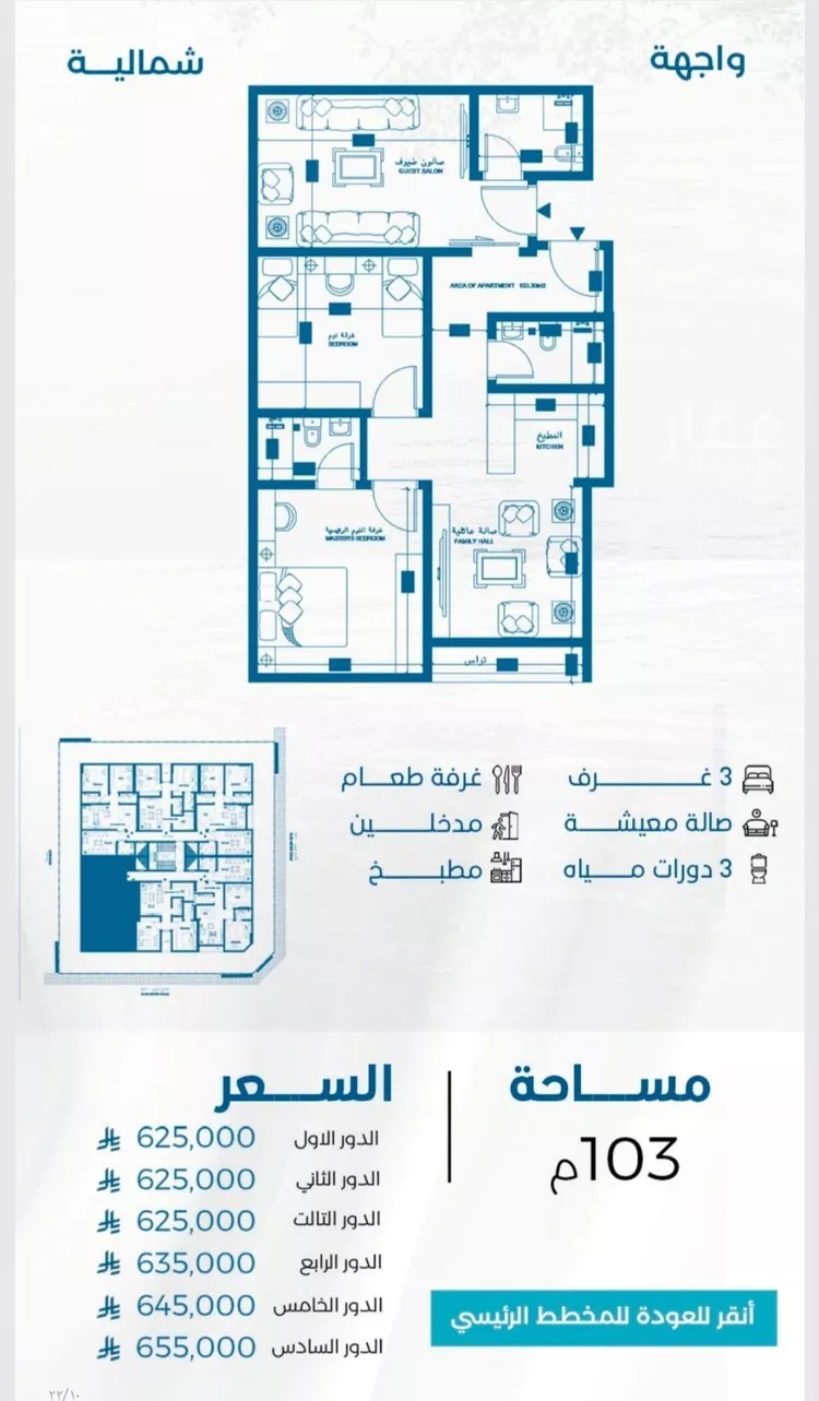شقة للبيع في شارع الملك الصالح ايوب ابن الكامل, حي الرويس, مدينة جدة, منطقة مكة المكرمة