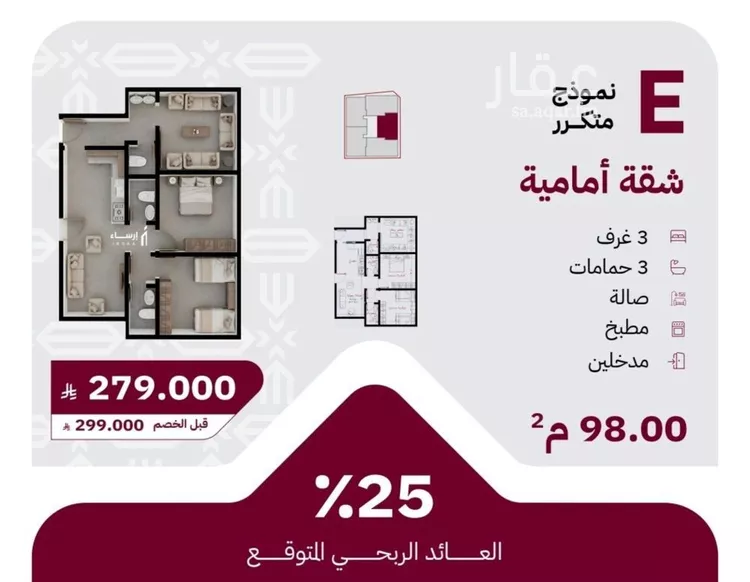 شقة للبيع في شارع عثمان ابن عوف, حي الريان, مدينة جدة, منطقة مكة المكرمة صورة 2