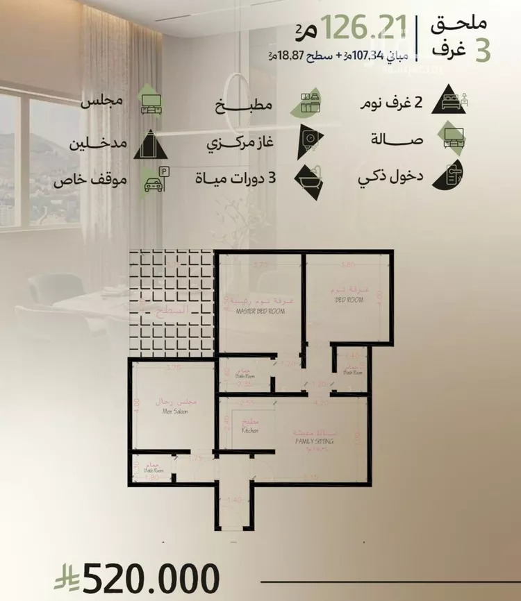 شقة للبيع في شارع زينب بنت العوام, حي أبحر الجنوبية, مدينة جدة, منطقة مكة المكرمة صورة 3