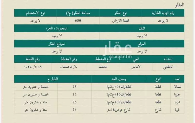 أرض للبيع في الخفجي ، الخفجي صورة 2