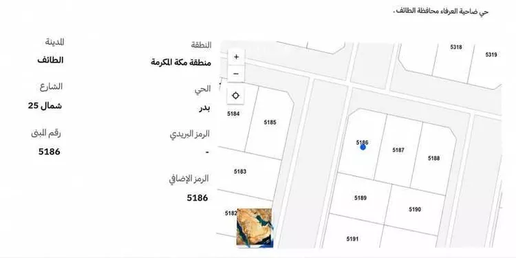 أرض للبيع في شارع شمال 25, حي بدر, مدينة الطائف, منطقة مكة المكرمة