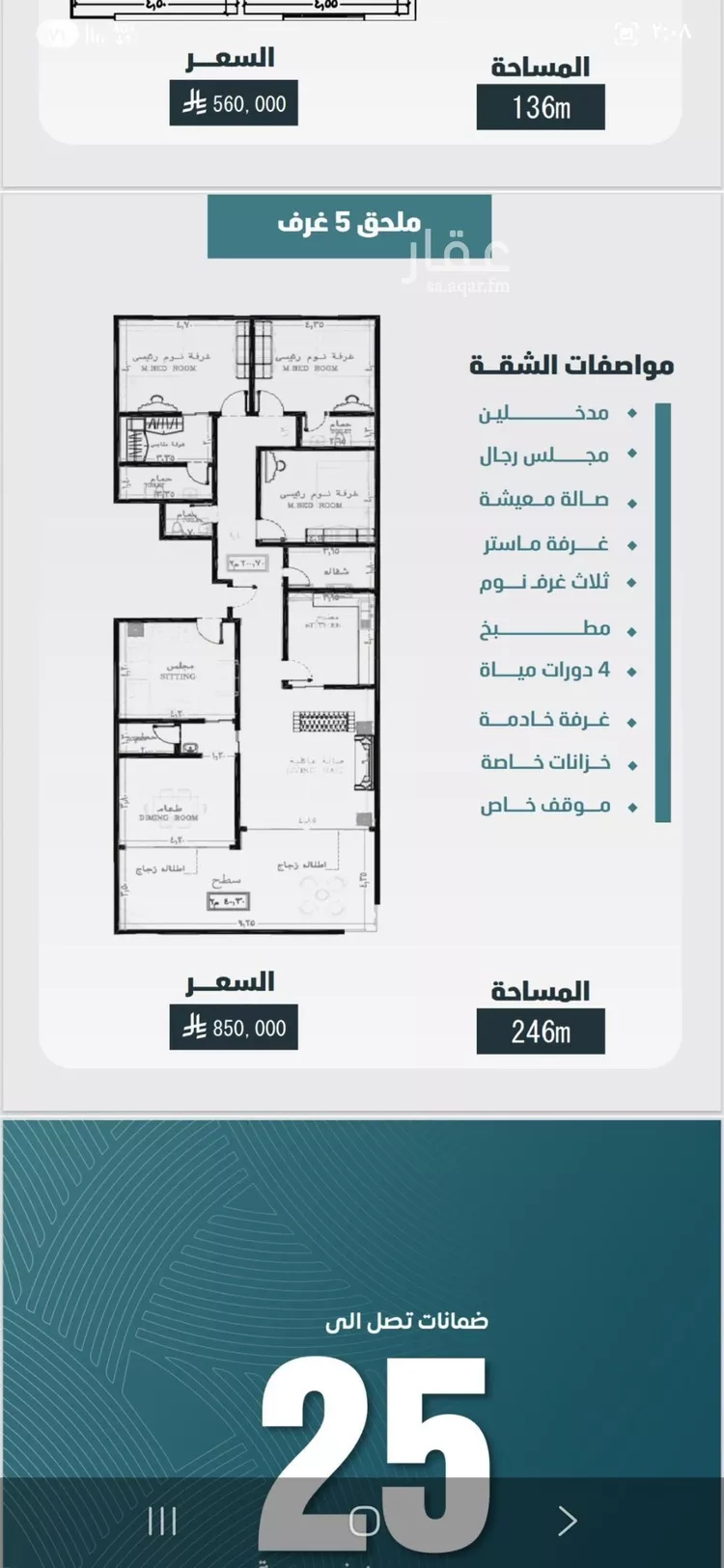 شقة للبيع في شارع ابي المحاسن النحوي, حي الورود, مدينة جدة, منطقة مكة المكرمة