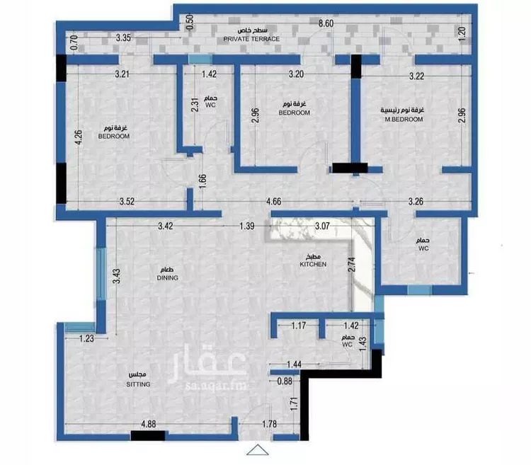 شقة للبيع في شارع الشيخ حمد الناصر الوهيب ، حي القدس ، الرياض ، منطقة الرياض صورة 2
