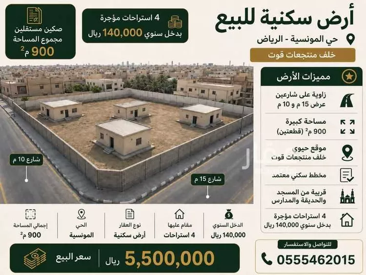 Land for Sale in Riyadh Al Munsiyah