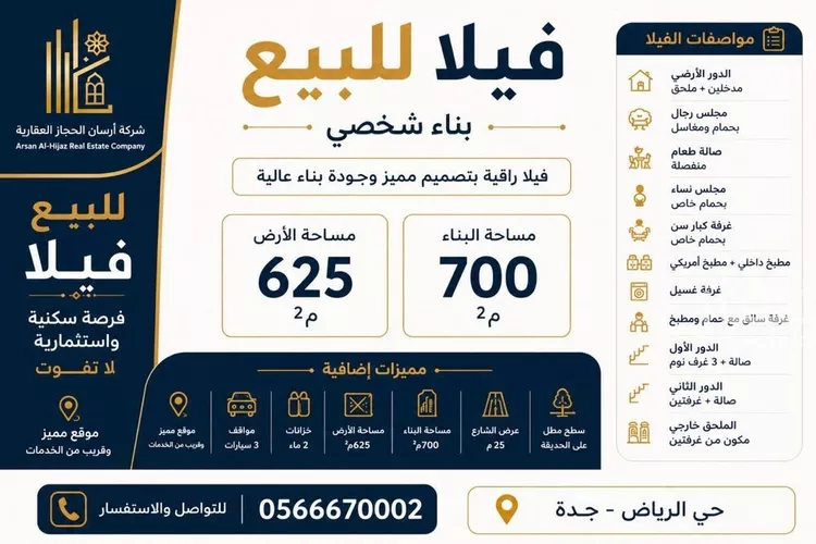 فيلا للبيع في شارع غياث فارس, حي الرياض, مدينة جدة, منطقة مكة المكرمة صورة 5