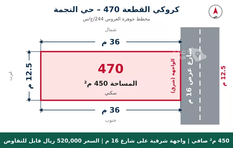 أرض للبيع في حي النجمة, مدينة جدة, منطقة مكة المكرمة 4