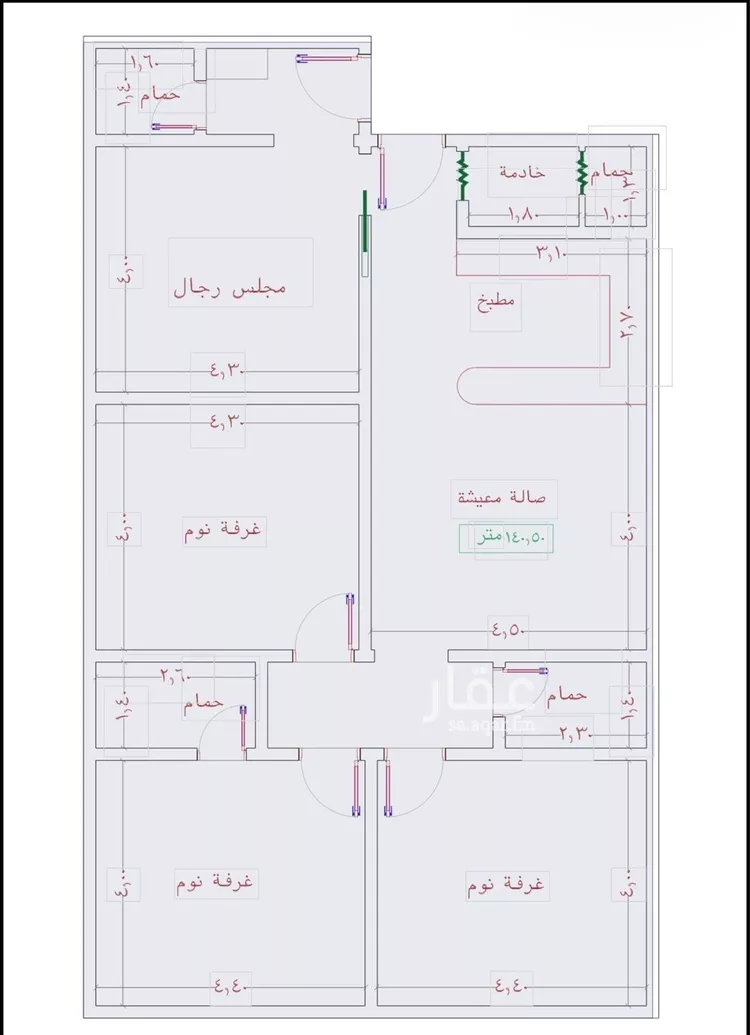 شقة للبيع في شارع عبد الرحيم الكتامي, حي الروابي, مدينة جدة, منطقة مكة المكرمة صورة 3
