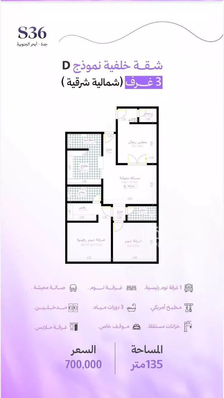 شقة للبيع في حي أبحر الجنوبية, مدينة جدة, منطقة مكة المكرمة صورة 2