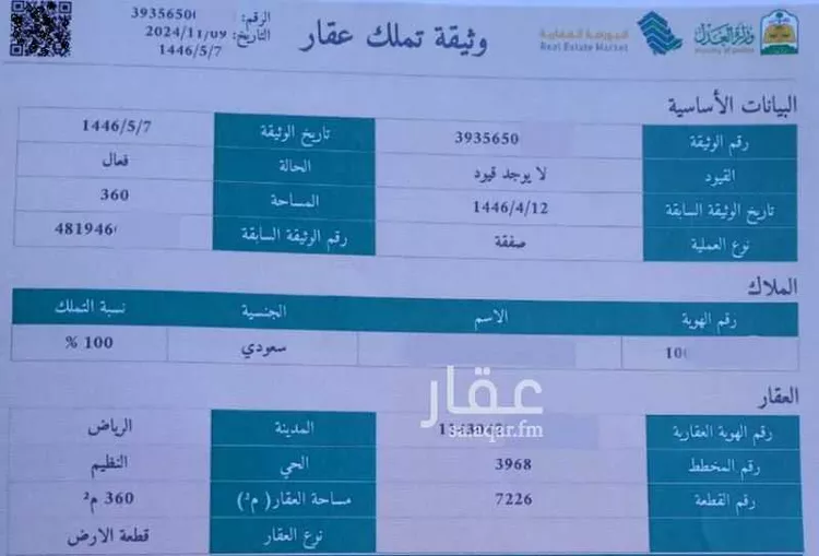 أرض للبيع في شارع أحمد بن عبدالمؤمن, حي النظيم, مدينة الرياض, منطقة الرياض صورة 3