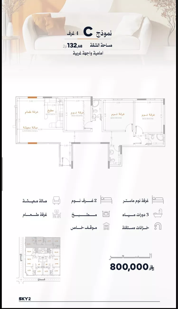 شقة للبيع في شارع الامير سعود الفيصل ابن عبد ا, حي الروضة, مدينة جدة, منطقة مكة المكرمة 15
