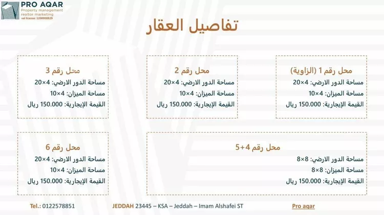 محل للإيجار في شارع أبي فراس الحمداني, حي الحمدانية, مدينة جدة, منطقة مكة المكرمة صورة 2
