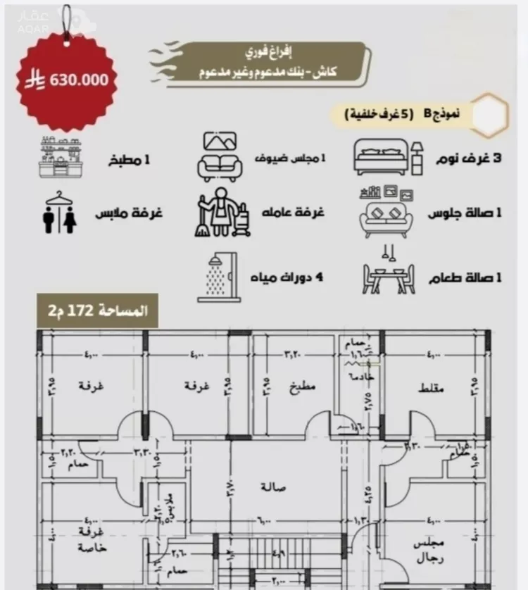 شقة للبيع في شارع زمرد خاتون بنت عبد الله, حي الرغامة, مدينة جدة, منطقة مكة المكرمة