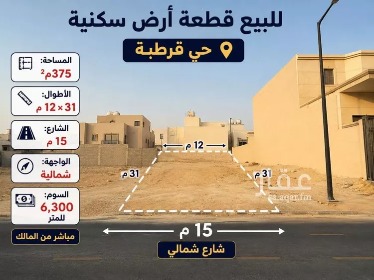 Land for Sale in Riyadh Qurtubah