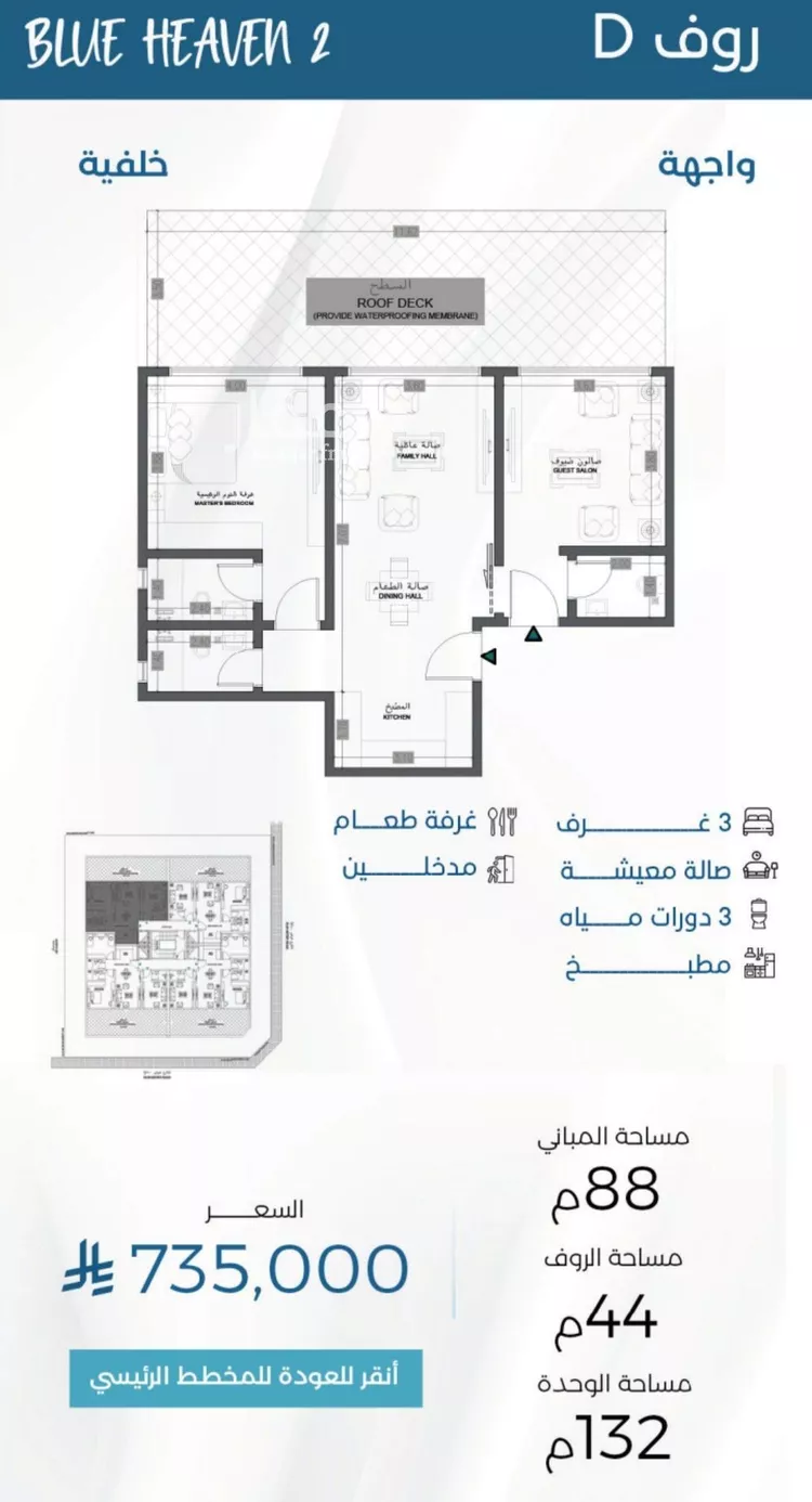 شقة للبيع في شارع الملك الصالح ايوب ابن الكامل, حي الرويس, مدينة جدة, منطقة مكة المكرمة صورة 2