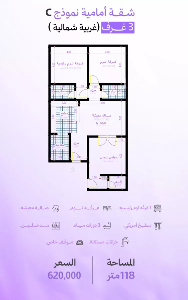 شقة للبيع في حي أبحر الجنوبية, مدينة جدة, منطقة مكة المكرمة صورة 2