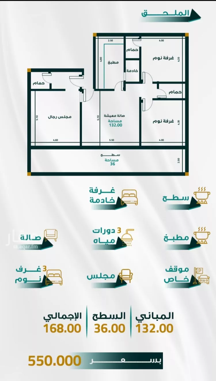 شقة للبيع في شارع ابو ذر الغفاري, حي الفيحاء, مدينة جدة, منطقة مكة المكرمة 1 صورة