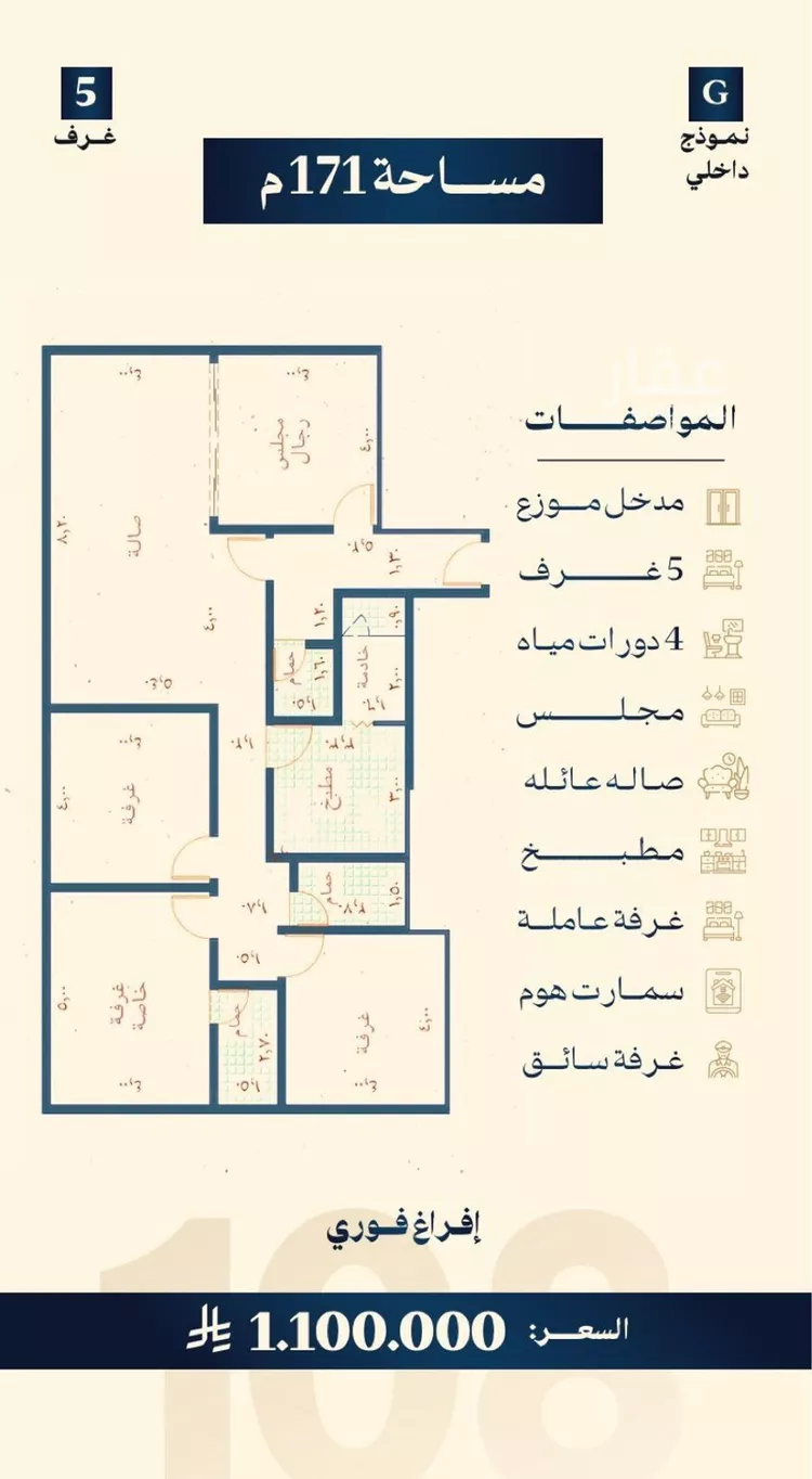 Apartment for Sale in Jeddah Al Nahdah