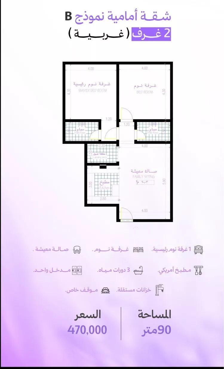شقة للبيع في شارع الاسدي, حي أبحر الجنوبية, مدينة جدة, منطقة مكة المكرمة صورة 4