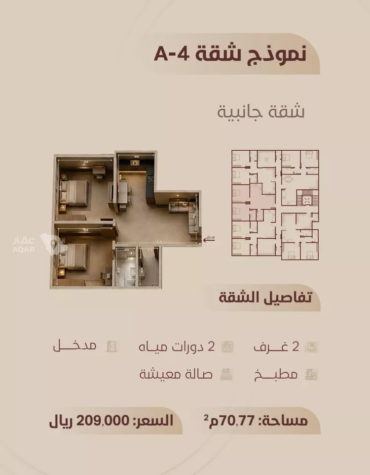 شقة للبيع في شارع ابي بكر الواسطي, حي الريان, مدينة جدة, منطقة مكة المكرمة 5