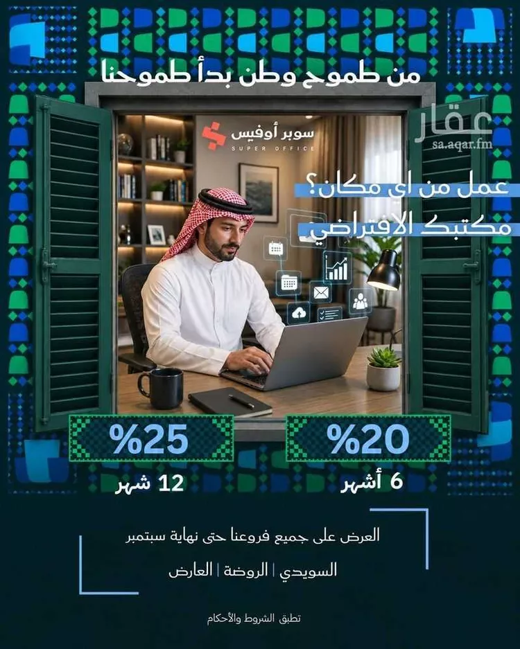 مكتب تجاري للإيجار في شارع صيدا, حي الدريهمية, مدينة الرياض, منطقة الرياض 29