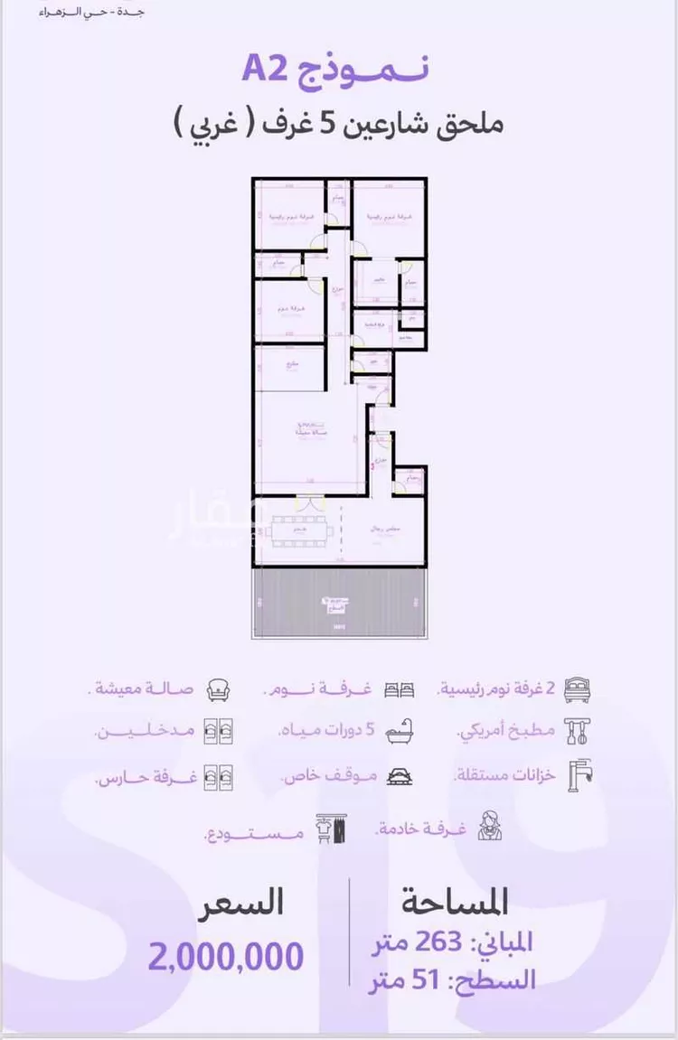 شقة للبيع في شارع عبدالله جاسر, حي الزهراء, مدينة جدة, منطقة مكة المكرمة صورة 5
