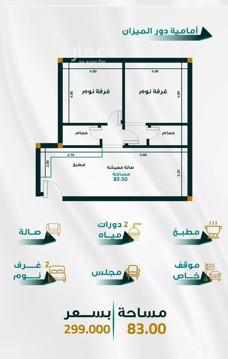 شقة للبيع في حي الفيحاء, مدينة جدة, منطقة مكة المكرمة
