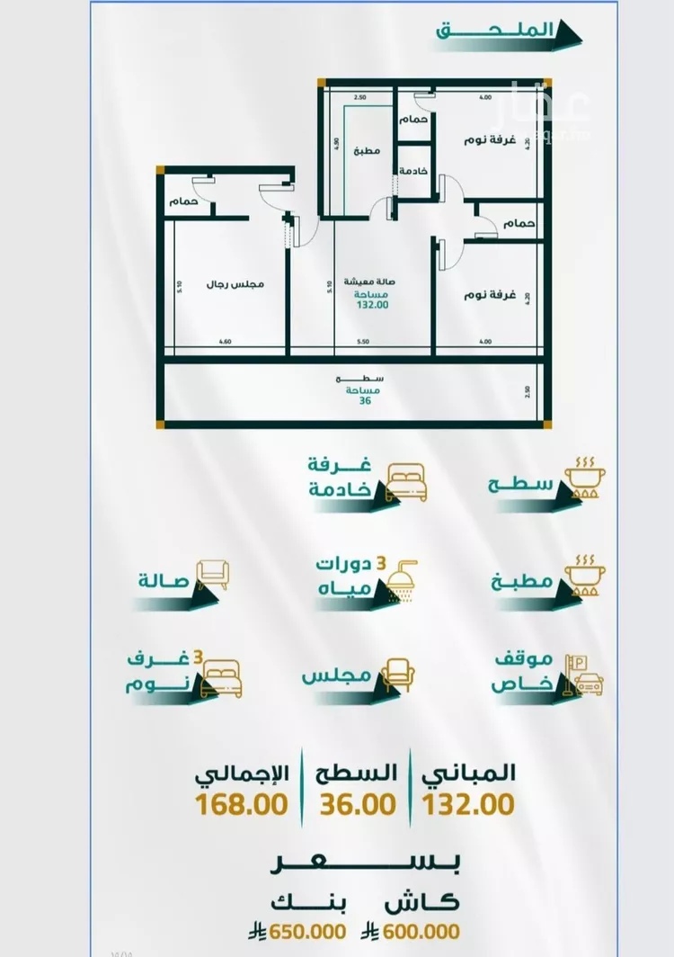 شقة للبيع في حي الفيحاء, مدينة جدة, منطقة مكة المكرمة صورة 2