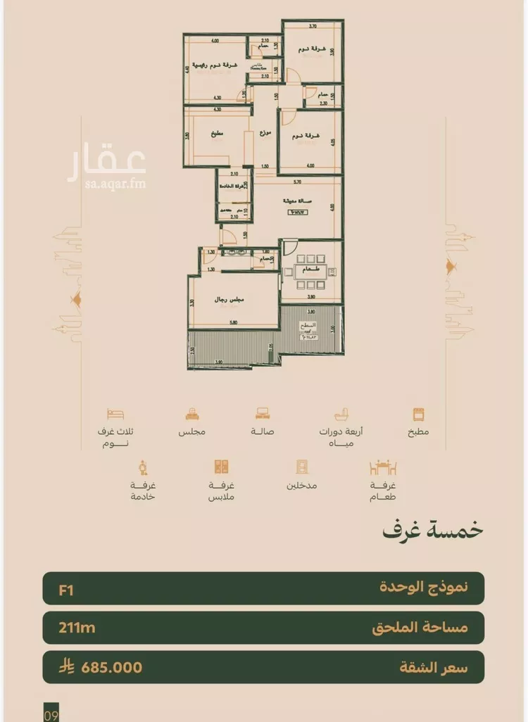 شقة للبيع في شارع علي ابن شيبان, حي الفيصلية, مدينة جدة, منطقة مكة المكرمة