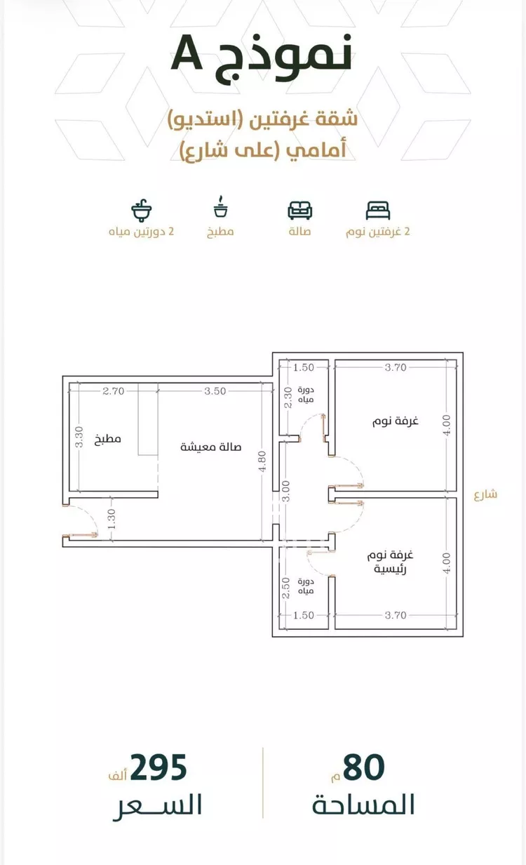 شقة للبيع في شارع عبدالمطلب بن ربيعة, حي الربوة, مدينة جدة, منطقة مكة المكرمة