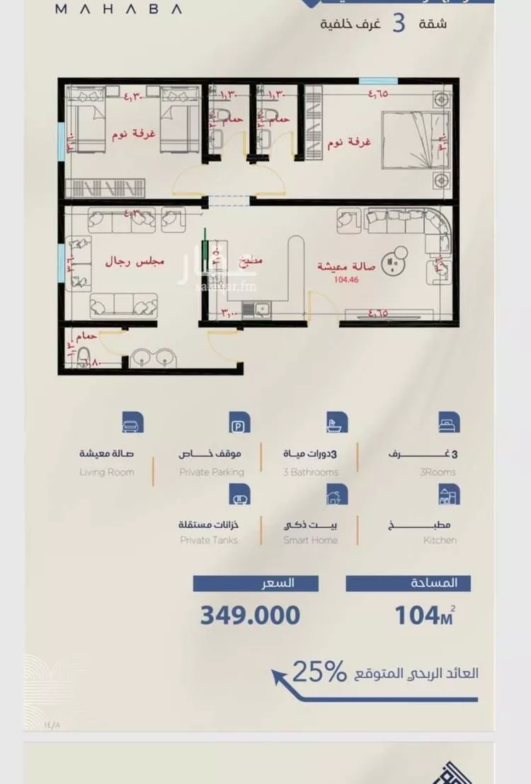 Apartment for Sale in Jeddah Al Yaqout