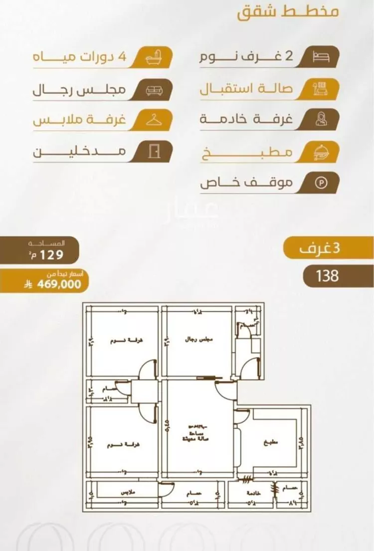شقة للبيع في شارع سهل بن حنيف, حي الورود, مدينة جدة, منطقة مكة المكرمة صورة 3