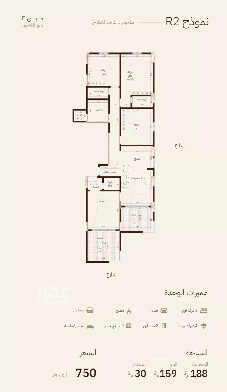 شقة للبيع في شارع ام البرك, حي الرحاب, مدينة جدة, منطقة مكة المكرمة صورة 2