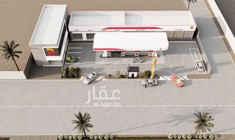 محطة للبيع في شارع عمر بن الخطاب, حي الريان, مدينة عنيزة, منطقة القصيم