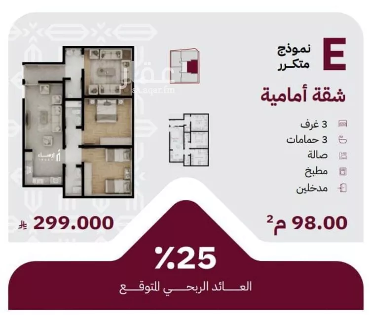 شقة للبيع في شارع عثمان ابن عوف, حي الريان, مدينة جدة, منطقة مكة المكرمة صورة 2