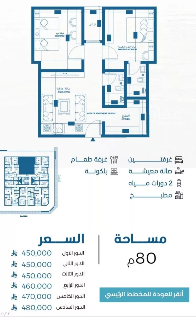 شقة للبيع في شارع الملك الصالح ايوب ابن الكامل, حي الرويس, مدينة جدة, منطقة مكة المكرمة صورة 4