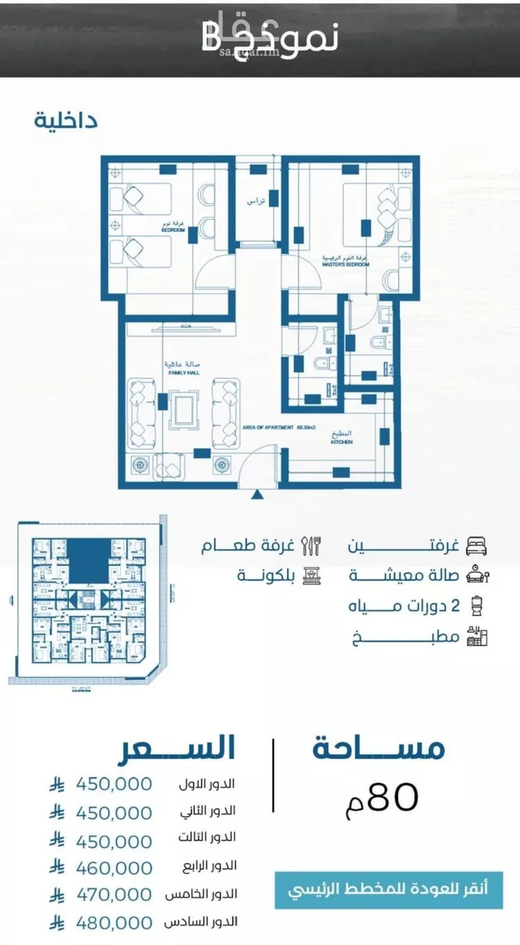 Apartment for Sale in Jeddah Al Ruwais