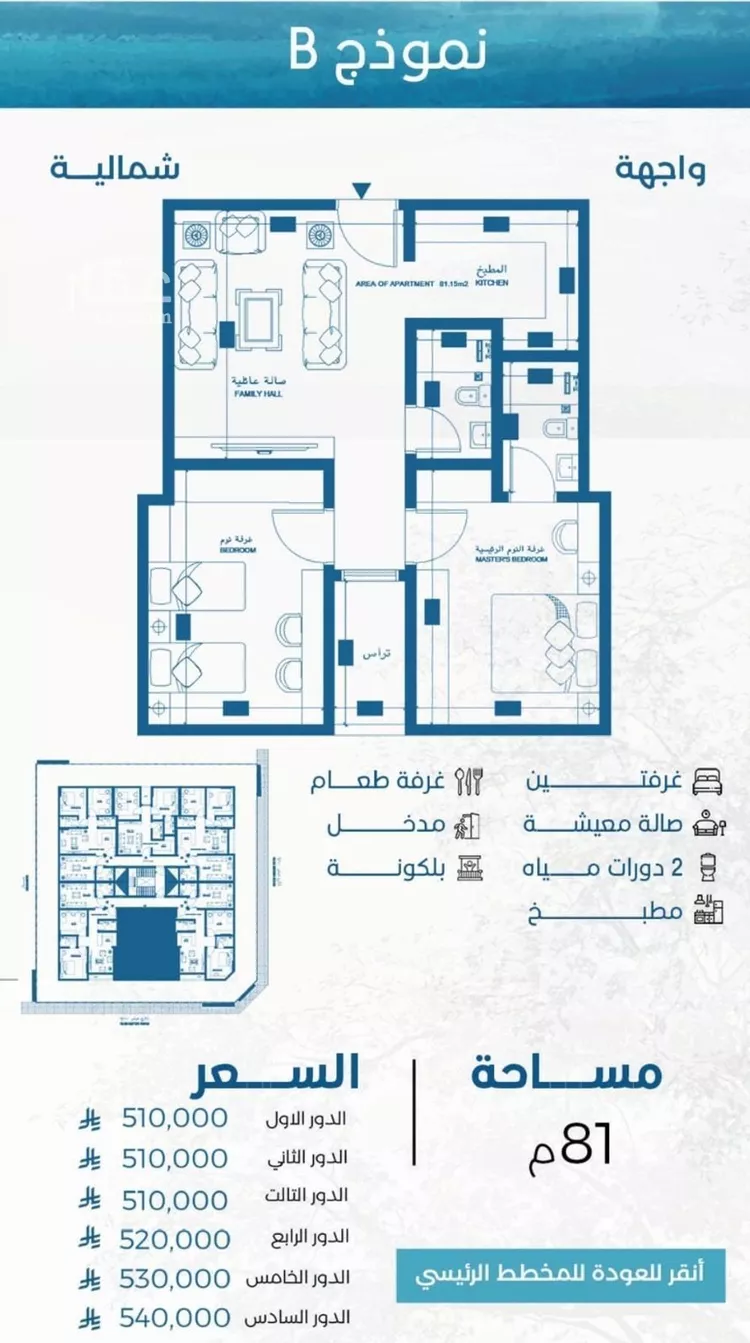 شقة للبيع في شارع الملك الصالح ايوب ابن الكامل, حي الرويس, مدينة جدة, منطقة مكة المكرمة 7