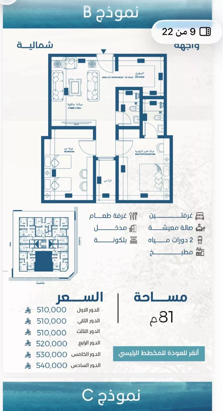 شقة للبيع في شارع الاسكندريه, حي الحمراء, مدينة جدة, منطقة مكة المكرمة صورة 5