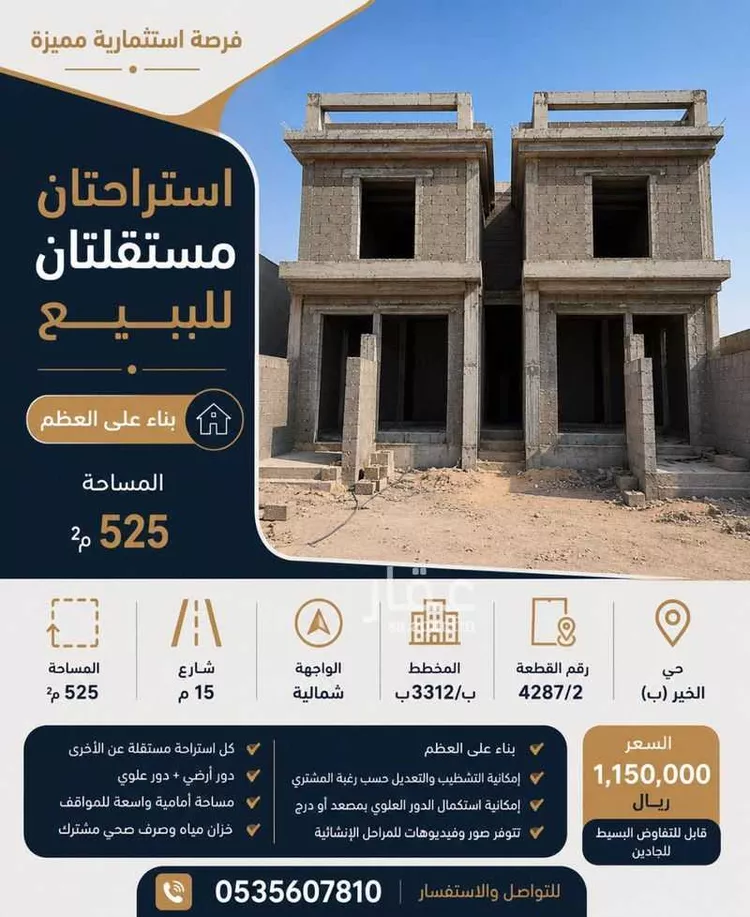 أرض للبيع في حي الخير, مدينة الرياض, منطقة الرياض صورة 2