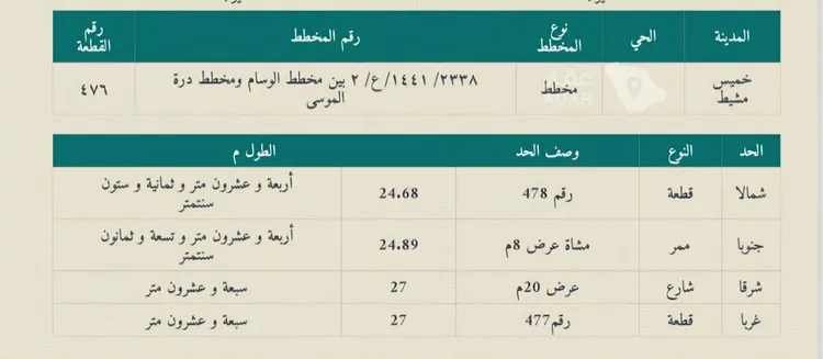 أرض للبيع في شارع ابي المنصور البغدادي ، حي اليرموك ، خميس مشيط ، خميس مشيط صورة 4