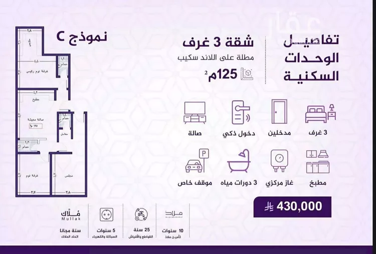 شقة للبيع في شارع برهان الدين الداراني, حي الفيحاء, مدينة جدة, منطقة مكة المكرمة 7