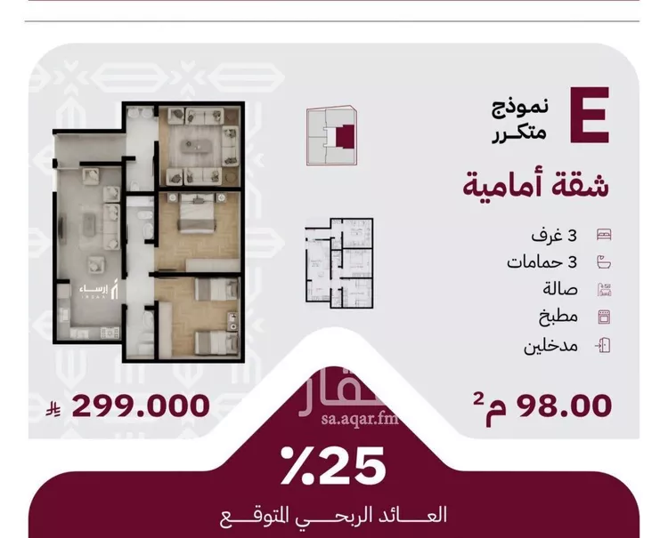 شقة للبيع في شارع عثمان ابن عوف, حي الريان, مدينة جدة, منطقة مكة المكرمة صورة 2