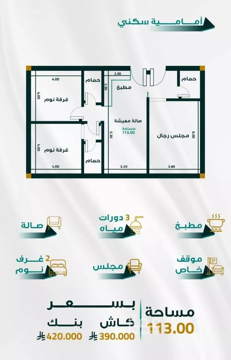شقة للبيع في حي الفيحاء, مدينة جدة, منطقة مكة المكرمة