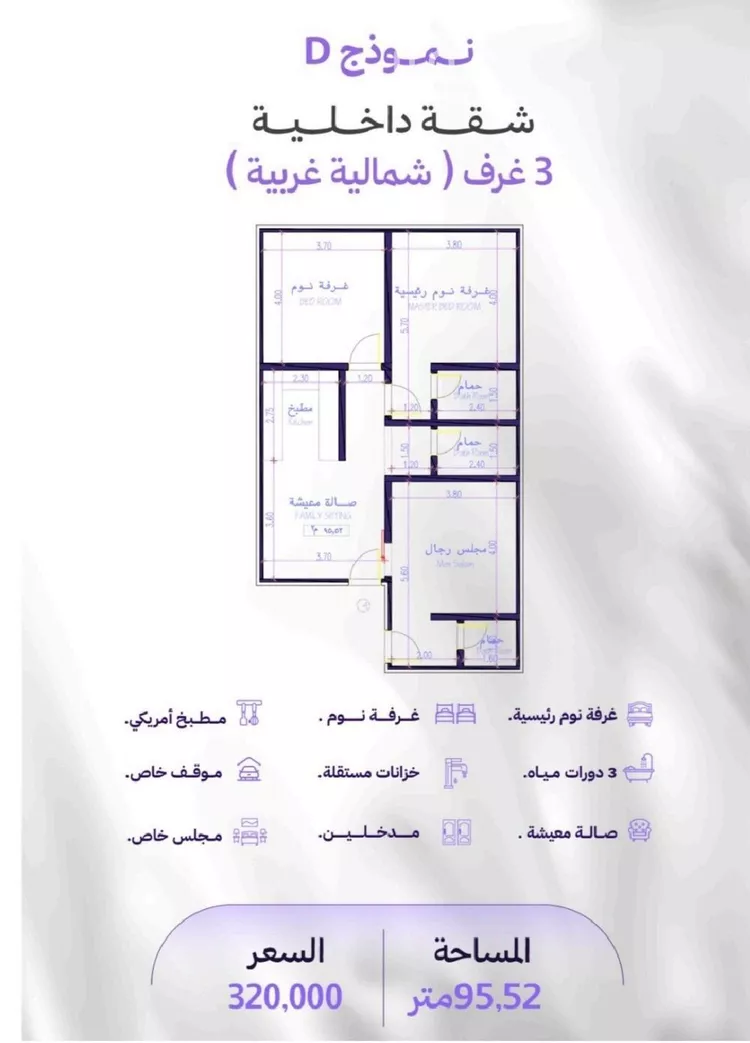 شقة للبيع في حي المروة, مدينة جدة, منطقة مكة المكرمة