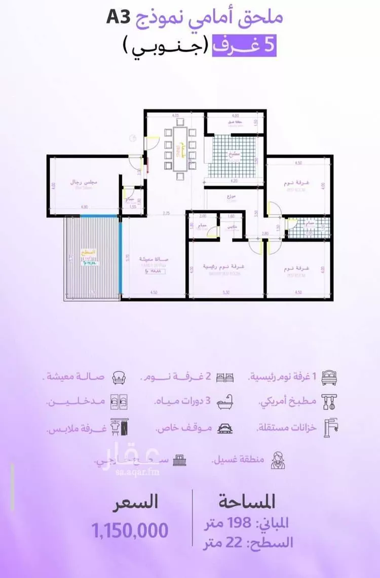 شقة للبيع في حي أبحر الجنوبية, مدينة جدة, منطقة مكة المكرمة