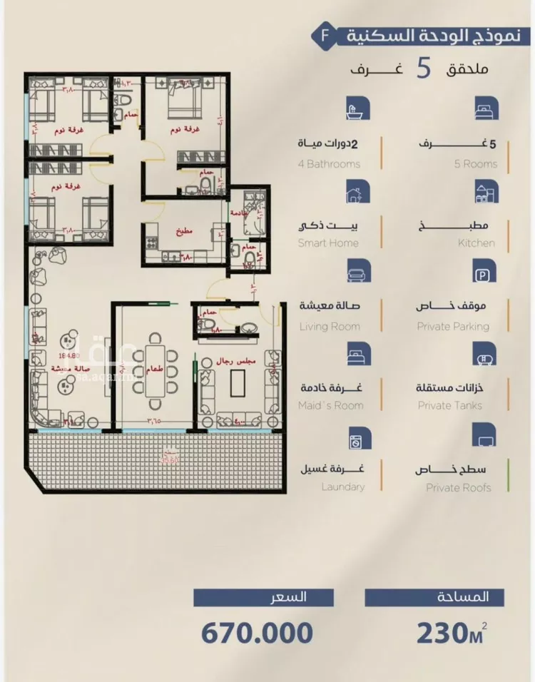 شقة للبيع في حي الياقوت, مدينة جدة, منطقة مكة المكرمة