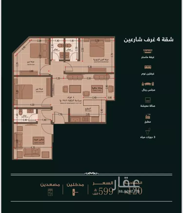 Apartment for Sale in Jeddah An Naim