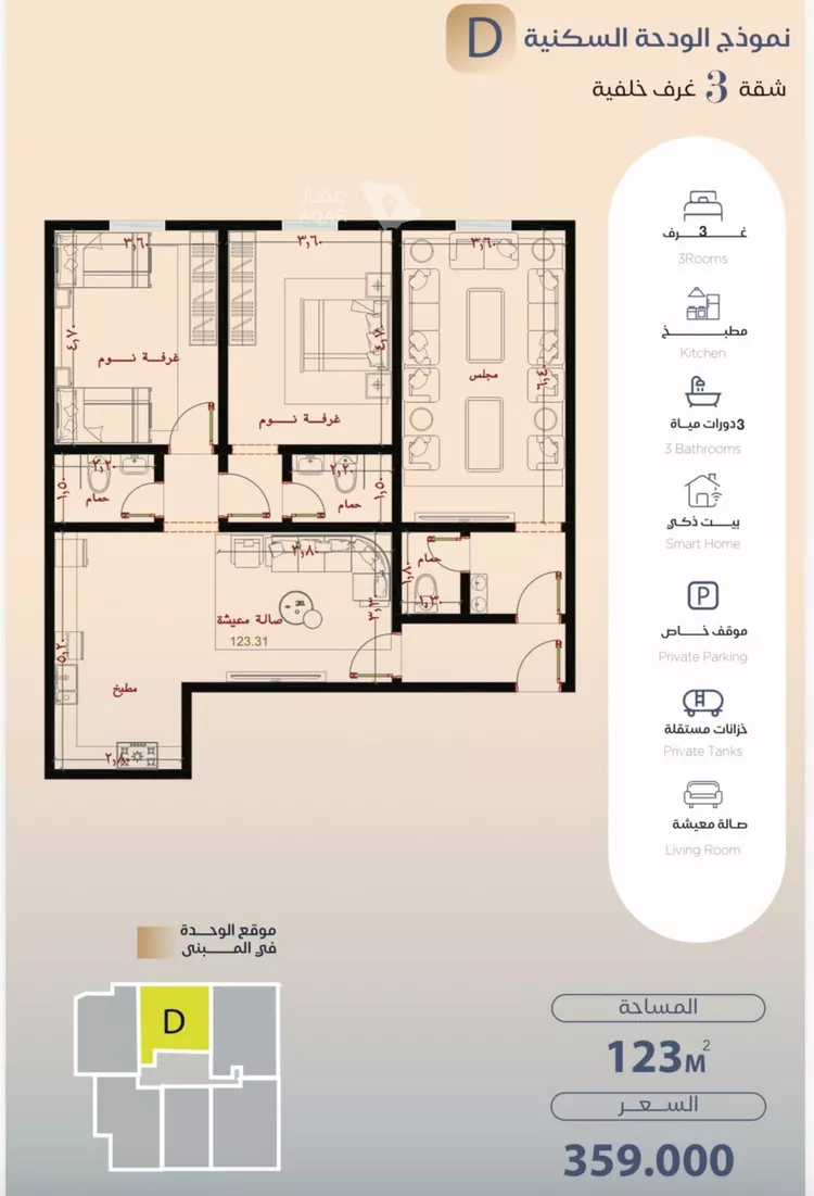 Apartment for Sale in Jeddah Al Yaqout