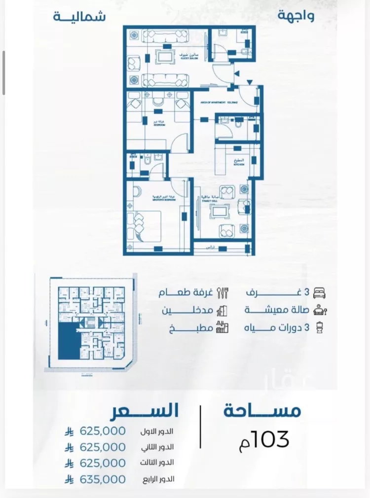 شقة للبيع في حي الرويس, مدينة جدة, منطقة مكة المكرمة صورة 3