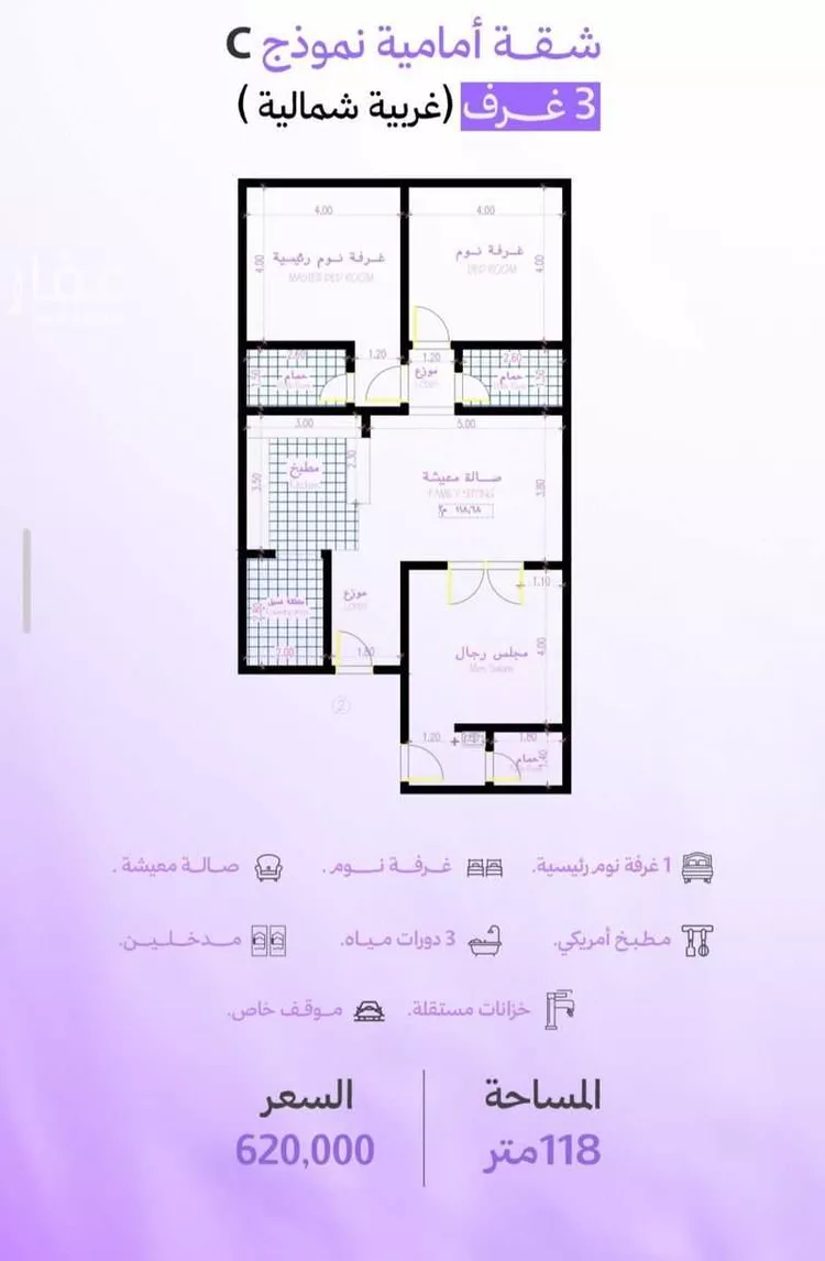 شقة للبيع في حي أبحر الجنوبية, مدينة جدة, منطقة مكة المكرمة